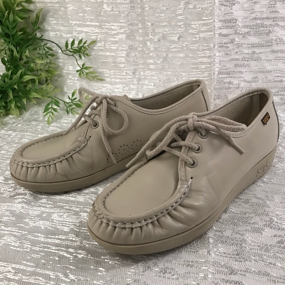 SAS Handmade Women moc toe lace up leather shoe - Picture 4 of 8